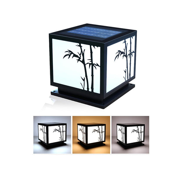 Solar Powered Outdoor Post Lights Led Landscape Lighting Hwd00052