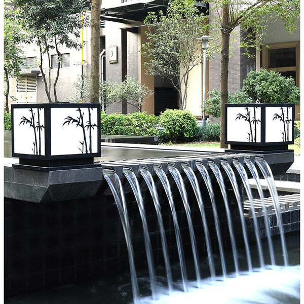 Solar Powered Outdoor Post Lights Led Landscape Lighting Hwd00052