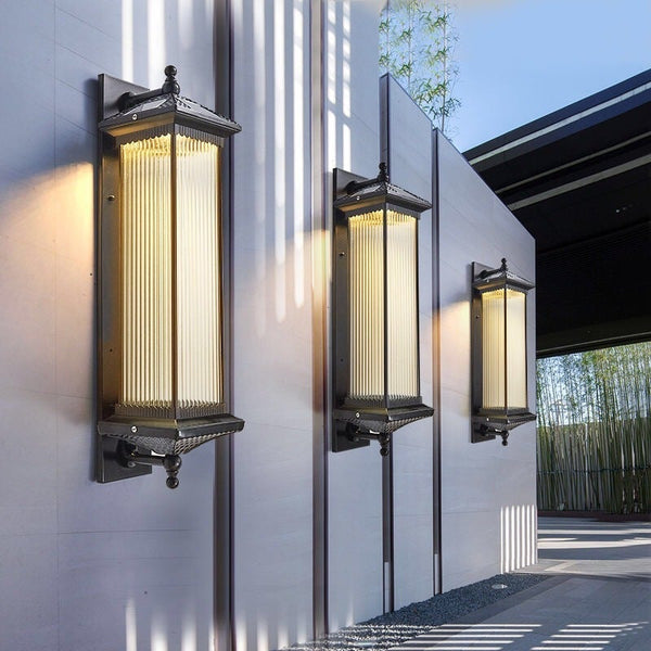 Led Solar Outdoor Wall Lights Waterproof Exterior Lights Backyard Lighting