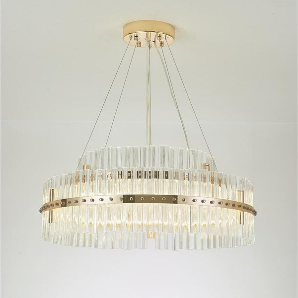 Modern Luxury Dozens Of Crystal Chandelier Gold Led Lighting