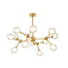 Radiant Beauty 12 Light Sputnik Semi Flush Fixture Chandelier