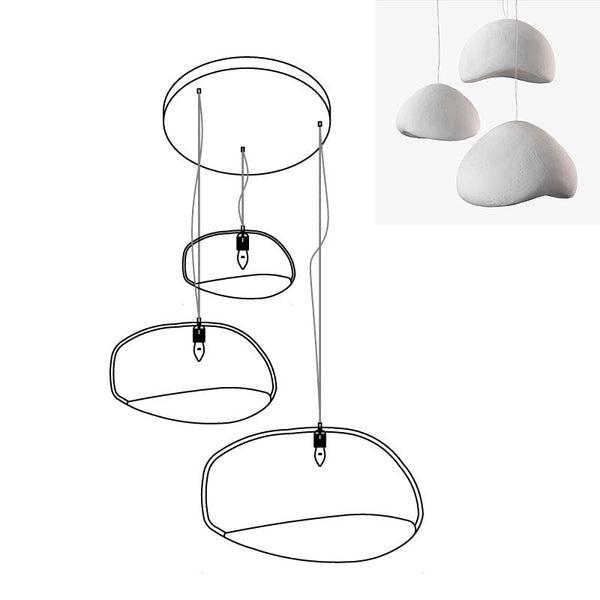 Khmara Rough Combination Chandelier B