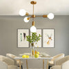 Luxurious Gold 4 Light Pendant Light Modern 27 Ceiling Fixture