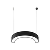 Curved Slim C Shape Led Pendant Half Circle Hanging Profile Light For Office
