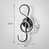 Musical Note Shaped Electroplated Wall Sconce