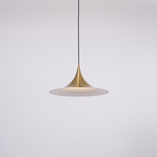 lacquered aluminum arch pendant light