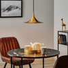 lacquered aluminum arch pendant light