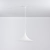 lacquered aluminum arch pendant light