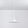 lacquered aluminum arch pendant light