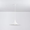 lacquered aluminum arch pendant light