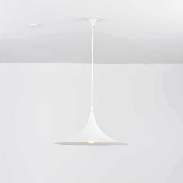 lacquered aluminum arch pendant light