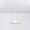 lacquered aluminum arch pendant light