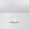 lacquered aluminum arch pendant light