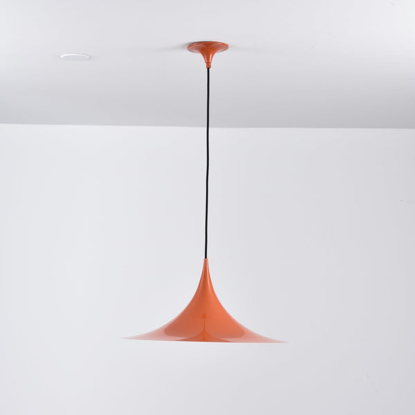 lacquered aluminum arch pendant light