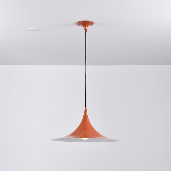 lacquered aluminum arch pendant light