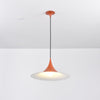 lacquered aluminum arch pendant light