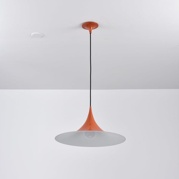 lacquered aluminum arch pendant light