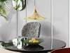 lacquered aluminum arch pendant light