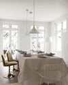 lacquered aluminum arch pendant light