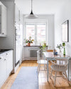 lacquered aluminum arch pendant light