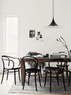 lacquered aluminum arch pendant light