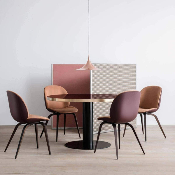 lacquered aluminum arch pendant light