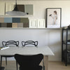 lacquered aluminum arch pendant light