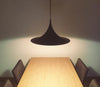 lacquered aluminum arch pendant light