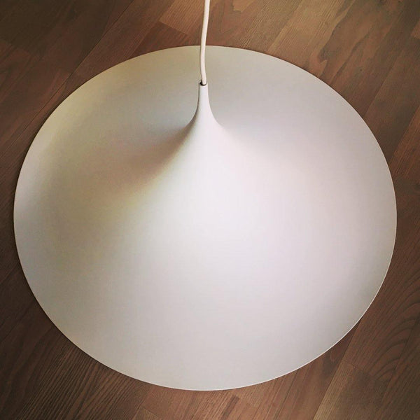 lacquered aluminum arch pendant light