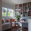 lacquered aluminum arch pendant light