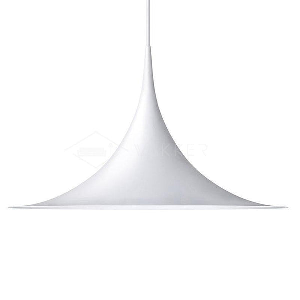 lacquered aluminum arch pendant light