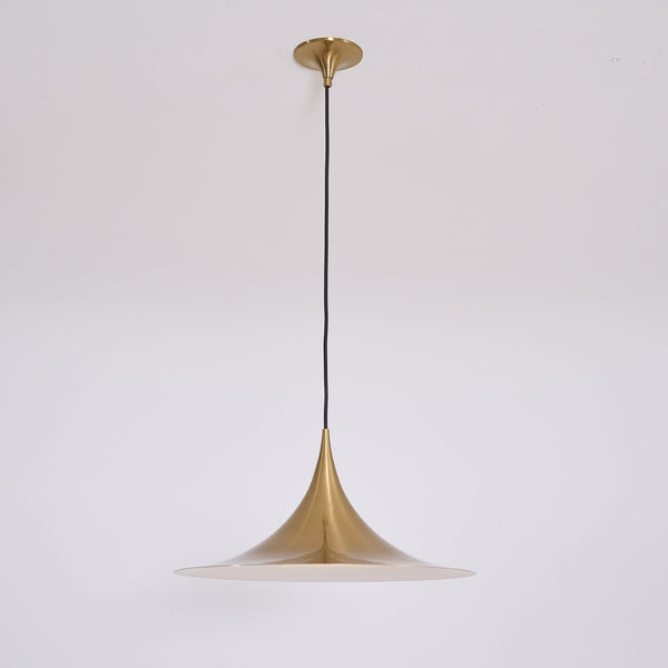 lacquered aluminum arch pendant light