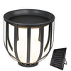 Industrial Solar Outdoor Led Floor Lantern Lamp With Tray