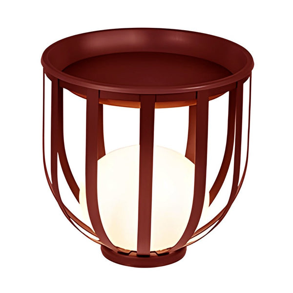 Industrial Solar Outdoor Led Floor Lantern Lamp With Tray