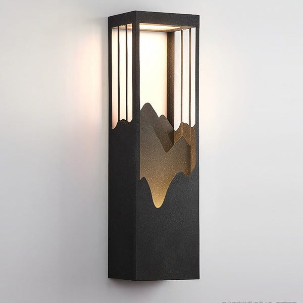 Led Creative Outdoor Solar Waterproof Landscape Atmosphere Lighting Wall Lamp