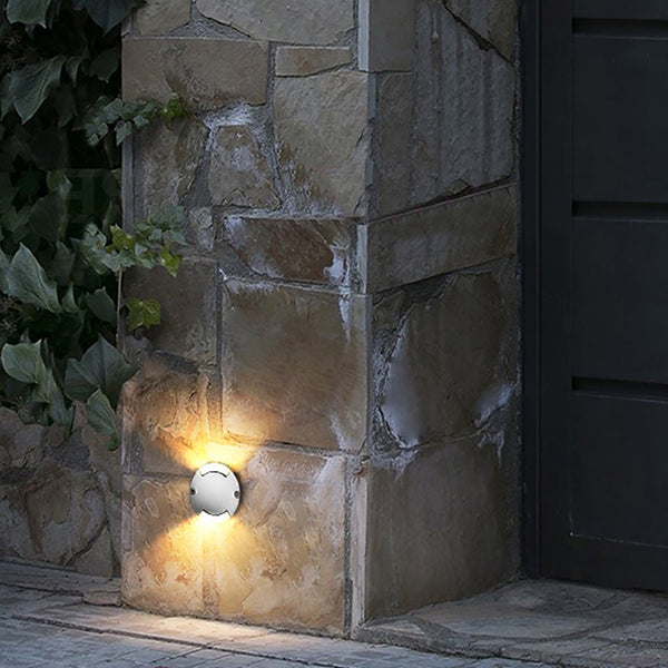 Round Dc12V Modern Recessed Led Step Lights Waterproof Underground Garden Deck Lighting
