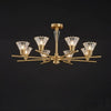 Scandinavian Style 6 8 Light Copper Pendant Ceiling Light