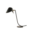 mid century black brass carbon steel table lamp