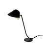 mid century black brass carbon steel table lamp