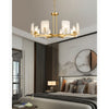 mid century brass alabaster conical chandelier