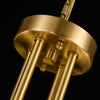 mid century brass alabaster conical chandelier