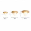mid century cream travertine round flush mount ceiling light