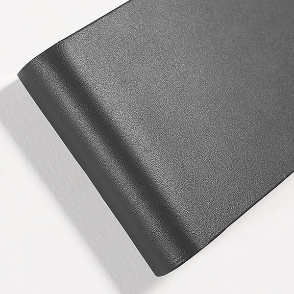 2 Light Black Modern Low Profile Exterior Porch Led Slim Outdoor Up Down Wall Light