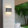 2 Light Black Modern Low Profile Exterior Porch Led Slim Outdoor Up Down Wall Light