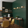 modern amber glass ring led wall sconce