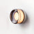 modern amber glass ring led wall sconce