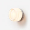 modern amber glass ring led wall sconce