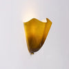 modern amber seashell glass coastal wall light