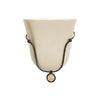 modern amber seashell glass coastal wall light