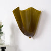 modern amber seashell glass coastal wall light